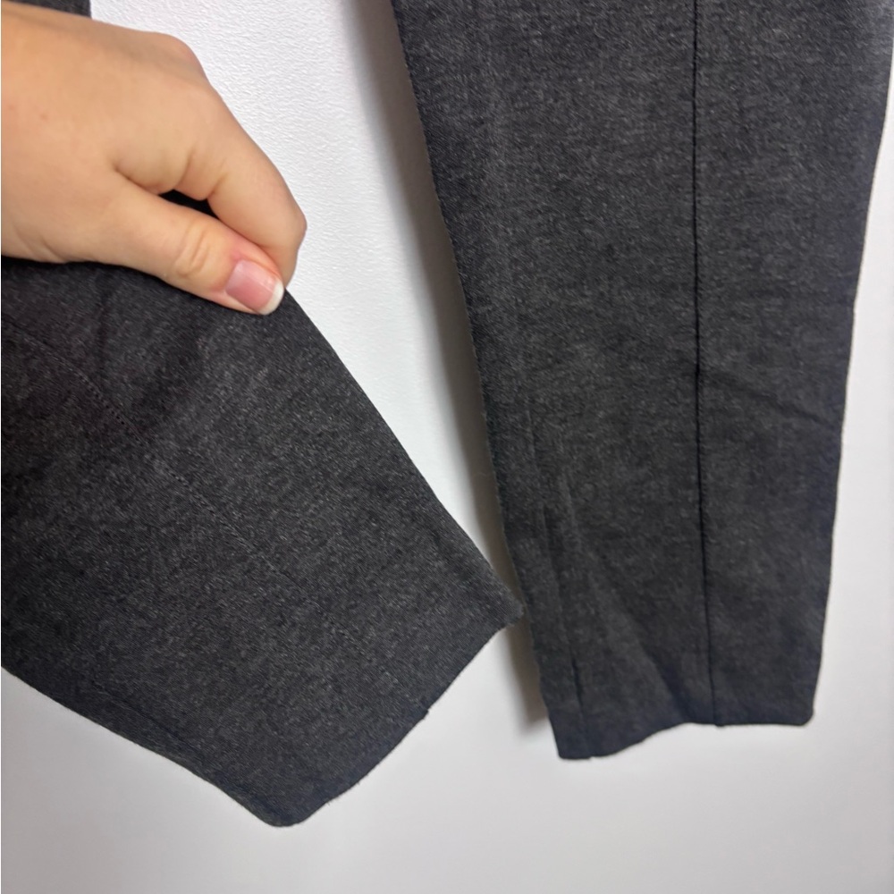 J. Jill Dark Charcoal Gray Casual Business Casual Ponte Leggings - Picture 5 of 8